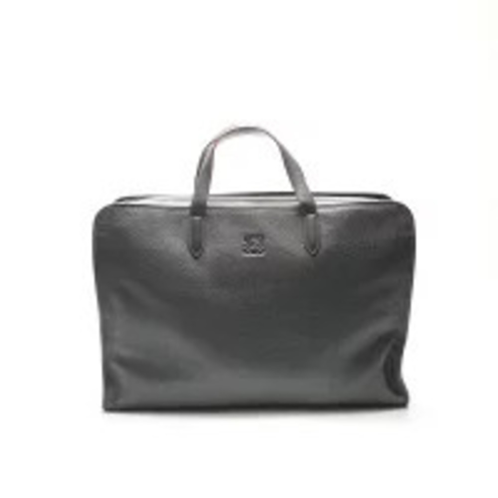 Loewe Leather Business Bag Handbag Black